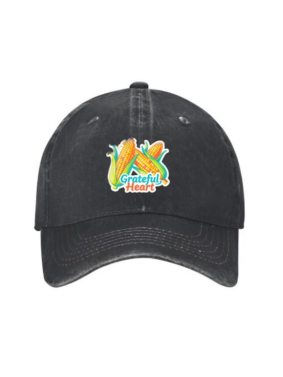 Corn on the Cob Grateful Baseball Cap, Washed Cotton Dad Hat