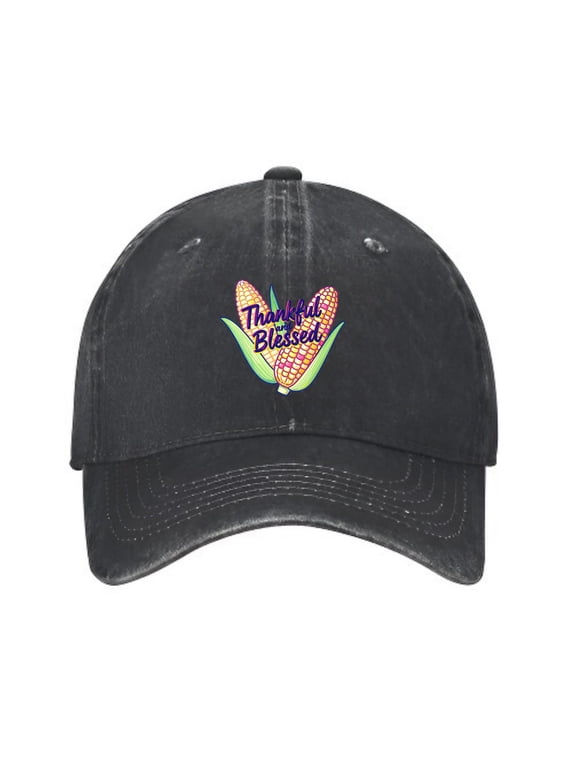 Corn on the Cob Thanksgiving Baseball Cap, Adjustable Dad Hat