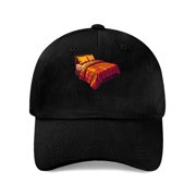 LNFAUEAPRINT Cozy Quilted Bed Baseball Cap, Cotton Twill Adjustable Dad Hat