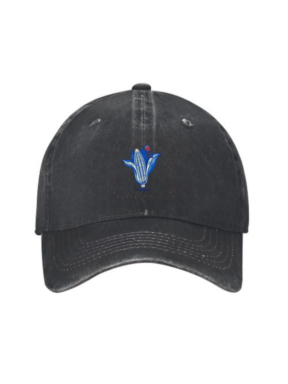 Dancing Corn Cob Baseball Cap, Washed Cotton Dad Hat
