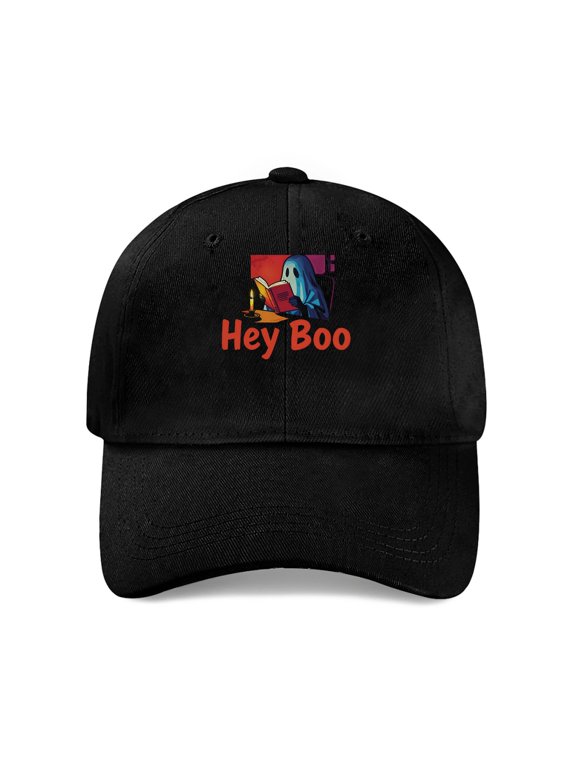 Ghost Reading Book Baseball Cap, Cotton Twill Dad Hat