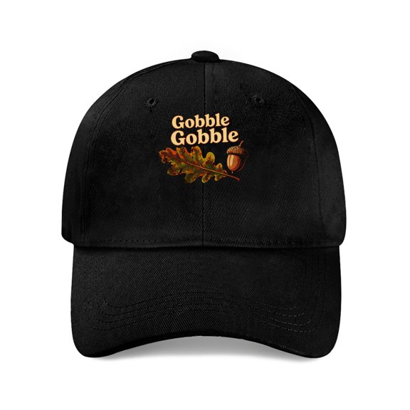 LNFAUEAPRINT Gobble Gobble Autumn Oak Leaf Baseball Cap, Adjustable Dad Hat