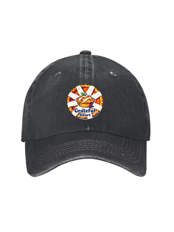 Grateful Heart Apple Pie Baseball Cap, Washed Cotton Dad Hat