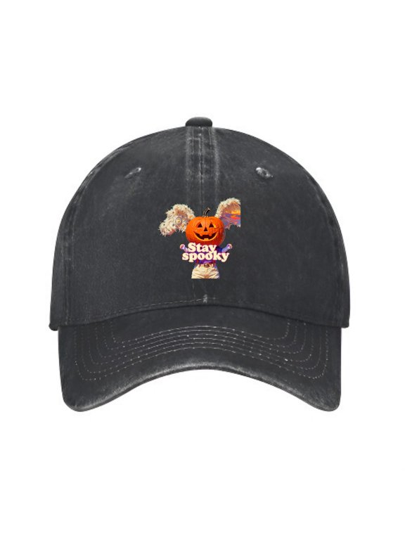 Halloween Spooky Tree Candy Baseball Cap, Adjustable Dad Hat