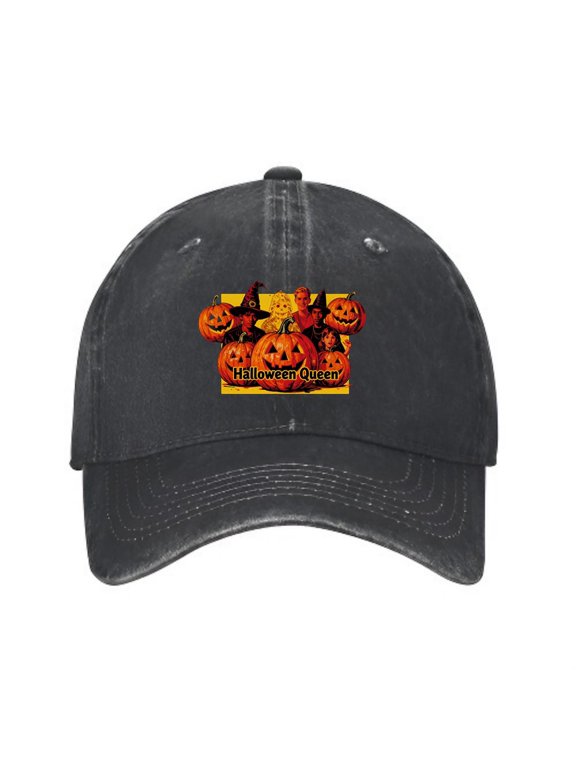 Halloween Queen Baseball Cap, Washed Cotton Adjustable Dad Hat