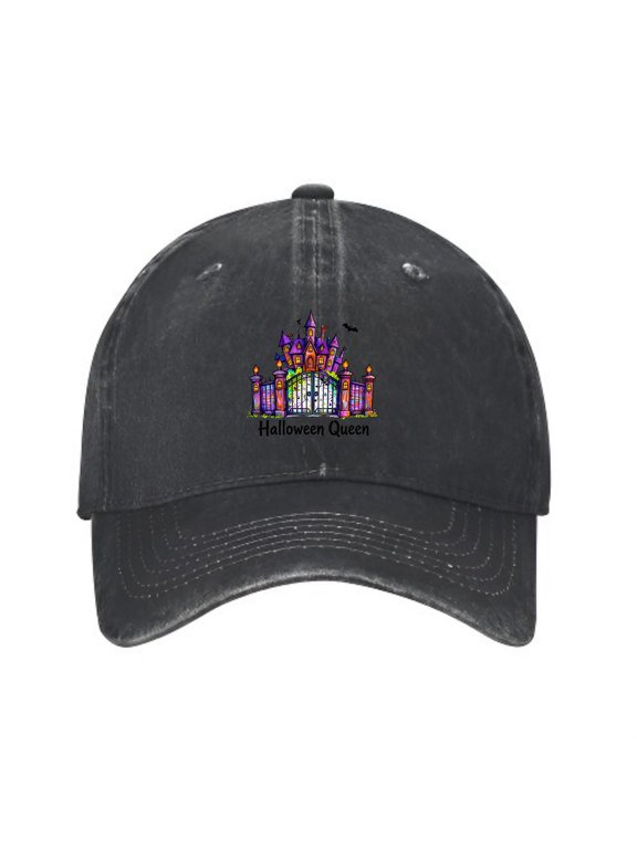 Halloween Queen Haunted Baseball Cap, Washed Cotton Dad Hat