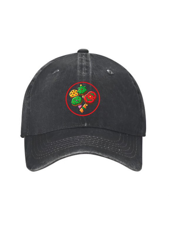 Holiday Cookies on Crackers Baseball Cap, Adjustable Dad Hat