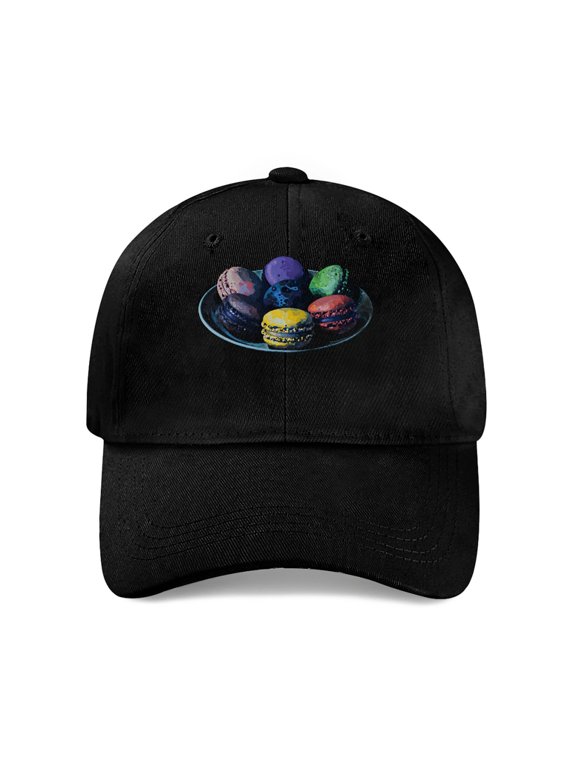 Macarons Baseball Cap, Cotton Twill Adjustable Dad Hat