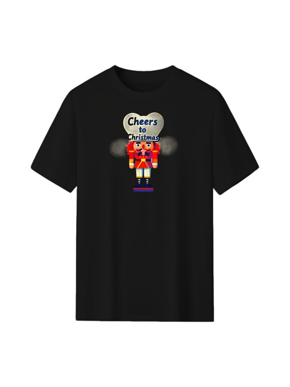 Nutcracker Soldier - Cheers to Christmas Graphic Tee, Black
