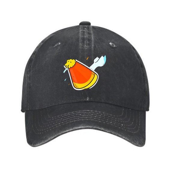 LNFAUEAPRINT Candy Corn Storm Halloween Baseball Cap, Washed Cotton Dad Hat