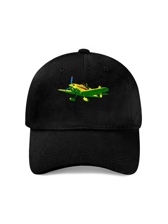 Pilot Flying Airplane Baseball Cap, Cotton Twill Dad Hat