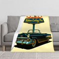 LNFAUEAPRINT Retro Classic Convertible Ribbon Curling Fleece Throw ...