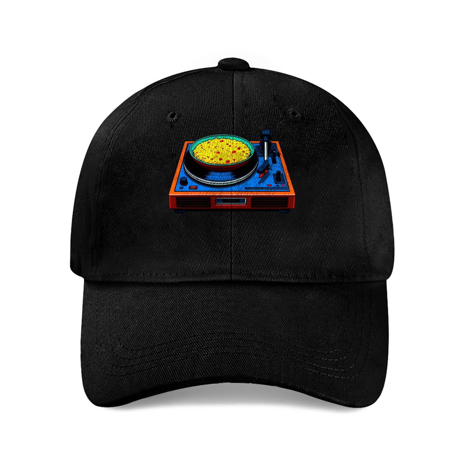 LNFAUEAPRINT Rice Pilaf Record Player Baseball Cap, Cotton Twill Dad ...
