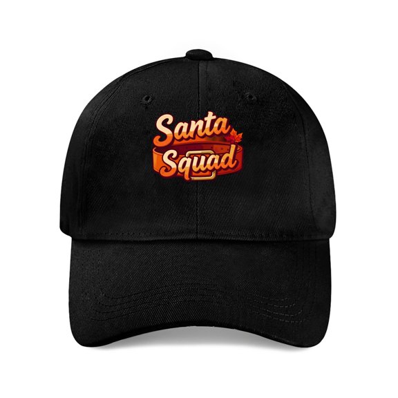 LNFAUEAPRINT Santa Squad Baseball Cap, Cotton Twill Adjustable Dad Hat
