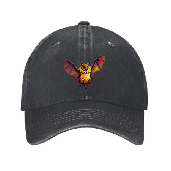 LNFAUEAPRINT Scarecrow Collar Bat Baseball Cap, Washed Cotton Dad Hat