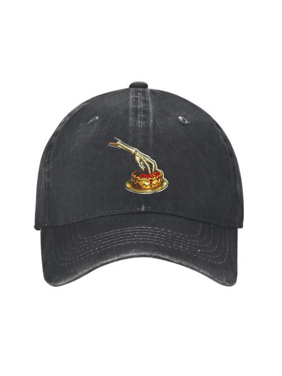 Skeleton Hand Reaching Baseball Cap, Washed Cotton Dad Hat