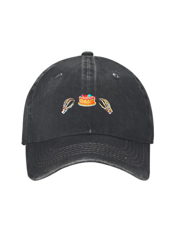 Skeleton Hand Reaching Baseball Cap, Washed Cotton Dad Hat