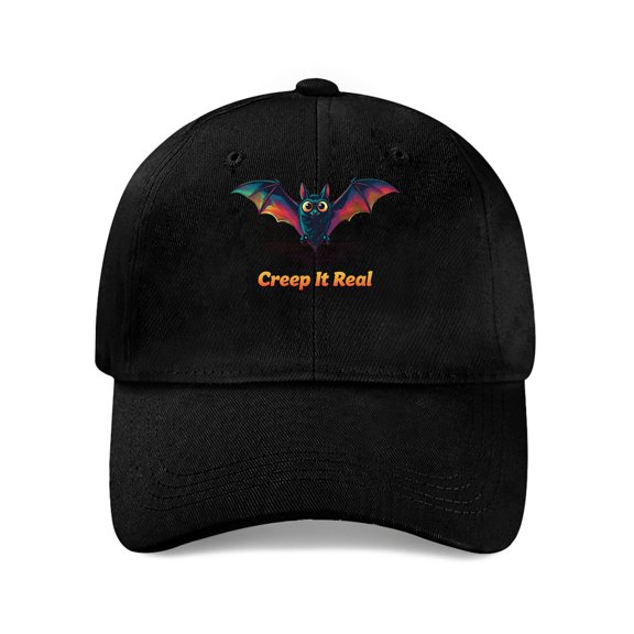 LNFAUEAPRINT Vampire Bat Halloween Baseball Cap, Cotton Twill Dad Hat