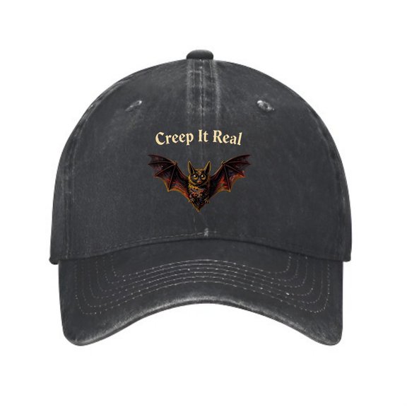 LNFAUEAPRINT Vampire Bat Creepy Real Baseball Cap, Washed Cotton Dad Hat