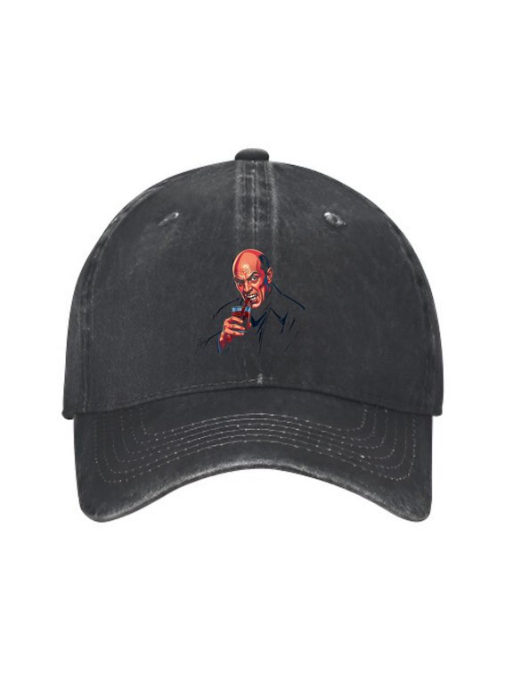 Vampire Drinking Blood Baseball Cap, Washed Cotton Dad Hat