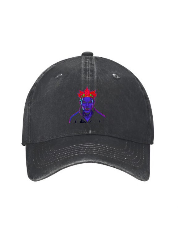Vampire Maple Leaf Crown Baseball Cap, Washed Cotton Dad Hat