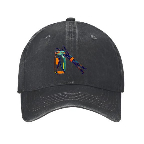 LNFAUEAPRINT Vanilla Bean Pods in a Glass Baseball Cap, Adjustable Dad Hat