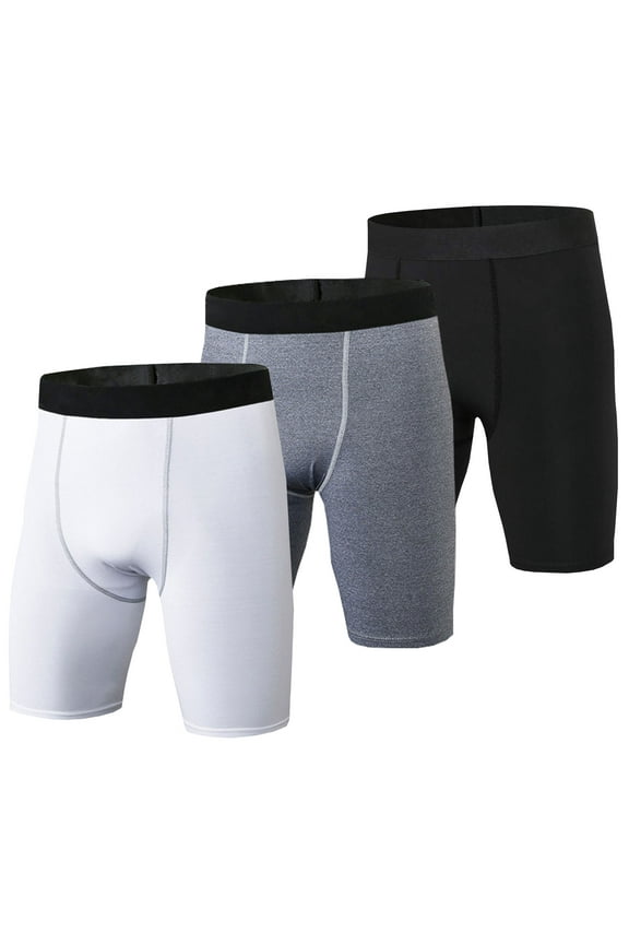 Compression Shorts Men Spandex Shorts Quick Dry Athletic Sport Workout Compression Underwear for Men