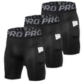 thumbnail image 1 of LNFINTDO Compression Shorts Men with Phone Pocket Athletic Spandex Sport Shorts Cool Dry Workout Baselayer Underwear, 1 of 7