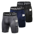 thumbnail image 1 of LNFINTDO Compression Shorts Men with Phone Pocket Athletic Spandex Sport Shorts Cool Dry Workout Baselayer Underwear, 1 of 5
