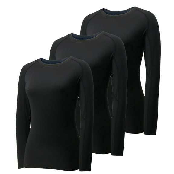 LNFINTDO Womens Compression Shirts Long Sleeve Quick Dry Running Athletic Shirts Tops Workout Gym T-shirts