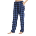 thumbnail image 1 of LNFINTDO Womens Flannel Pajama Pants Plaid Pajama Bottoms Pj Cotton Sleepwear Loungewear, Blue Plaid, Medium, 1 of 7