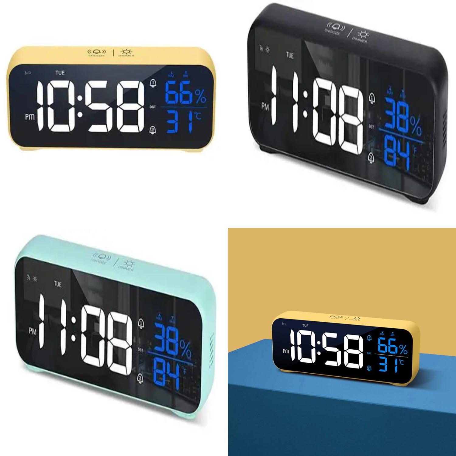Smart Clock Design LNGHEJZ This stylish and reliable cutting-edge smart alarm clock with ...