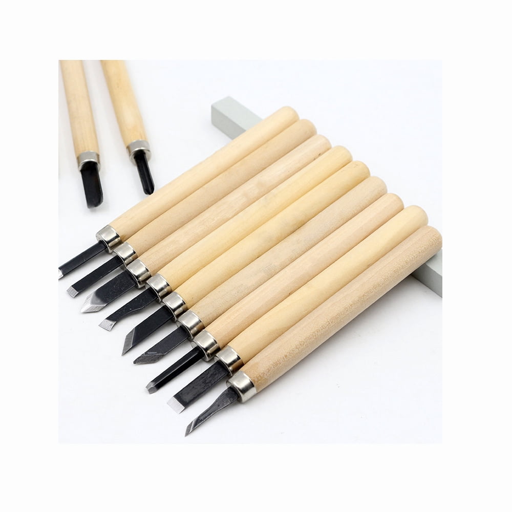 LNGOOR 12 Pcs Wood Chisel Set, Wood Carving Hand Chisel Tool Set for ...
