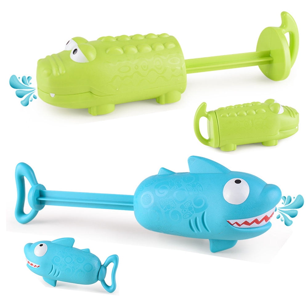 LNGOOR 2Pcs Animal Character Water Guns for Kids, Water Blaster Squirt Guns and Pump Super Water for Kids & Toddlers Summer Swimming Pool Toys