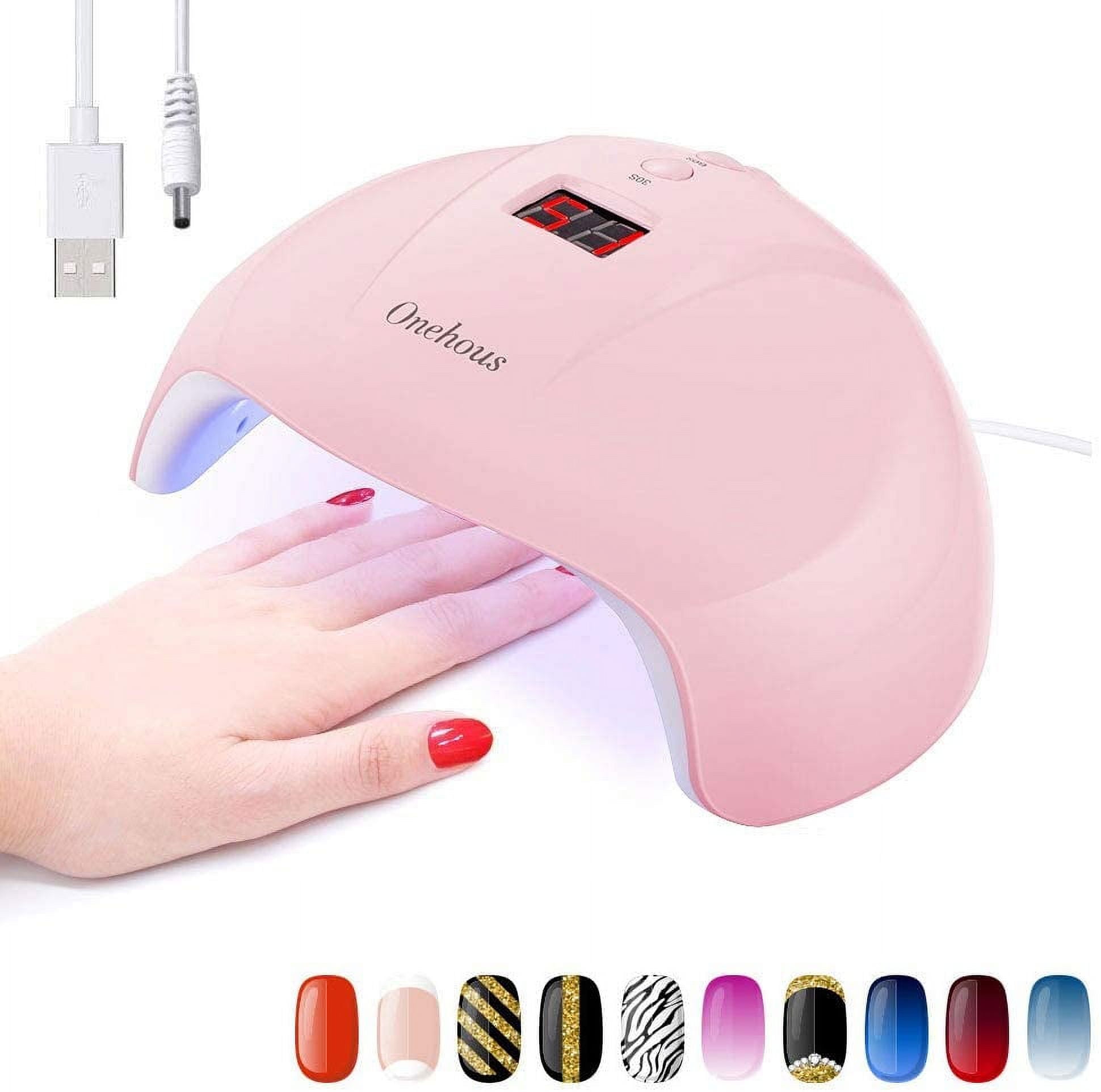 LNGOOR 36W Led Nail LampProfessional LED UV Nail Polish Dryer Lamp GEL Acrylic Curing Light Spa Kit with 3 Timer Setting Portable Nail Dryer Curing Lamp for Fingernail