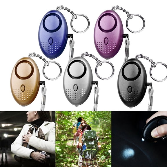 LNGOOR 5X Safety Security Alarm Key Chain Police Approved Personal Panic Attack 140db