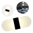 thumbnail image 1 of LNGOOR 6W Modern Wall Sconce Up Down Lamp Acrylic LEDs Wall Mounted Lights Warm Light 8.7*4.3 Inch Rounded Black, 1 of 7