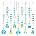 thumbnail image 1 of LNGOOR 9 Pcs Sun Catchers with Crystals, 15.75 in Colorful Crystal Suncatcher, Hanging Rainbow Suncatcher with Chain, Pendant Beads Prism Ornament for Window Home Garden Party Wedding Gift, 1 of 5