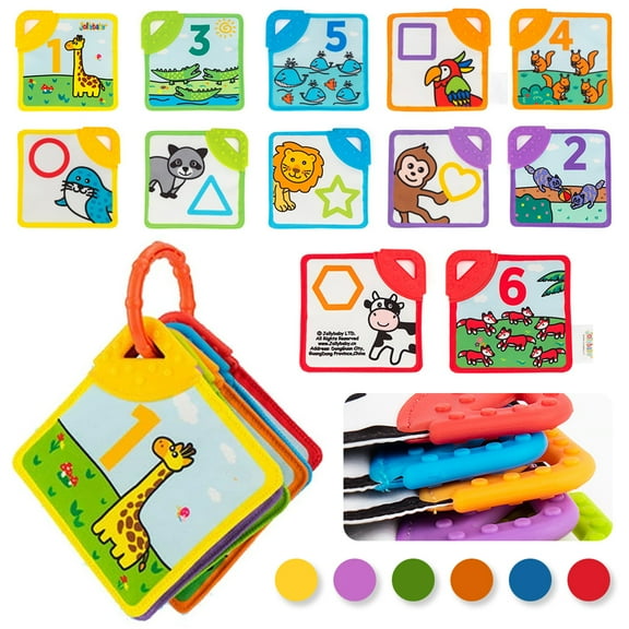 LNGOOR Activity Book - High Contrast Baby Flashcards, Newborn Brain Development Toys, Visual Stimulation Learning Activity Cards for 0-36 Months, 4.3*4.3'' Educational Infants Gift