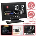 thumbnail image 1 of LNGOOR Alarm Clock with Weather Station, Wireless Indoor Outdoor Thermometer Temperature Humidity Monitor with Calendar and Adjustable Backlight, 1 of 7
