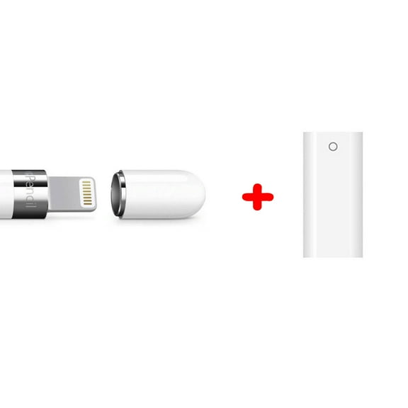 LNGOOR Apple Pencil Magnetic Cap+Adapter Replacement For Apple Pencil iPad Stylus Touchscreen Pen New White