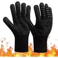 thumbnail image 1 of LNGOOR BBQ Gloves 1472°F Heat Resistant Fireproof Gloves, Kitchen Non-Slip Silicone Oven Mitt, Safe Hot Protection Extra Long Gloves for Grilling Cooking Barbecue Outdoor Camping (Single handed), 1 of 6