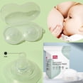 thumbnail image 1 of LNGOOR Breastfeeding Protection Kit--2PCS Silicone Nipple Shield Protectors Breastfeeding Transparent Nipple Protection Cover + 50PCS Stay Dry Disposable Nursing Pads for Breastfeeding, 1 of 6