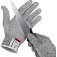thumbnail image 1 of LNGOOR Cut Resistant Gloves with Grip Dots High Performance Level 5 Protection, Food Grade. Size Extra Large, 1 of 7
