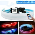 thumbnail image 1 of LNGOOR DRL Sequential Turn Signal Led Light Strip 2 Pcs 24 Inch APP Bluetooth control RGB LED Headlight Surface Strip Tube Light Daytime Running Light Waterproof Switchback Sequential Lamp, 1 of 8