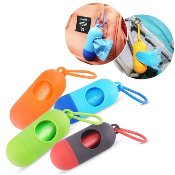 LNGOOR Dog Poop Bags with Dispenser and Leash Clip, Guaranteed Leak-Proof, Extra Thick and Strong Poop Bags for Dogs, Dog Waste Bags Made with EPI Technology Green