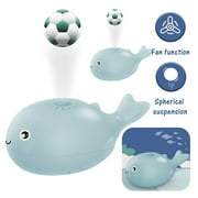 LNGOOR Floating Ball Bladeless Fan Toy, 2 in 1 Suspension Ball Bladeless Fan Handheld Portable USB Charging Fan Educational Games Summer Outdoor Toy for Kids Chldren Blue