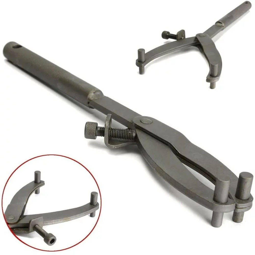 LNGOOR Flywheel Holder, Spanner Wrench Clutch Wrench Adjustable Wrench Holder Hub Flywheel Sprocket Spanner Wrench Set Flywheel Variator Clutch Remove Holder Repair Tool