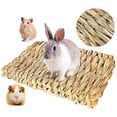 thumbnail image 1 of LNGOOR Grass Mat for Rabbits Bunny, Woven Hay Mat for Small Animals, Natural Straw Bedding Resting Cage Mat for Guinea Pig Parrot Chinchilla Hamster Rat, 1 of 8