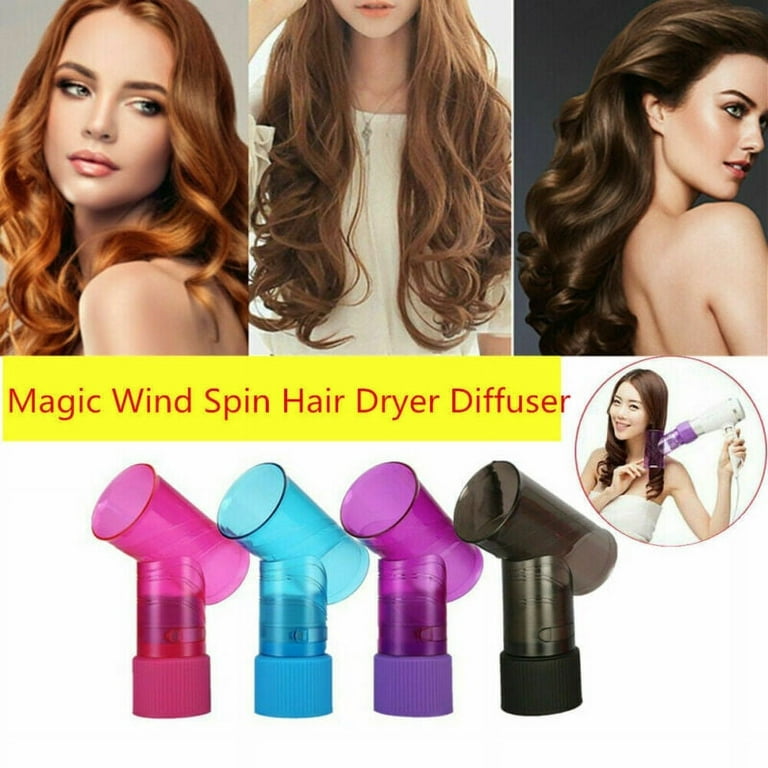 LNGOOR Acessório para Secador de Cabelo Magic Curls Difusor Wind Spin Roller Secagem Rápida e Fácil de Usar, Azul - Walmart.com